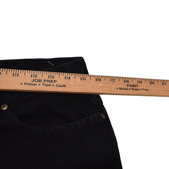 Vintage 90s LL Bean Womens 14 Petite Faded  Natural Fit Denim Jeans Black - Picture 9 of 12